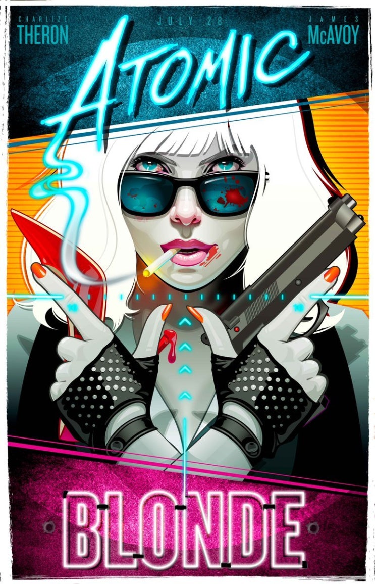 아토믹 블론드 (Atomic Blonde): 샤를리즈 테론 그리고 1980's 레트로 Music & 보드카