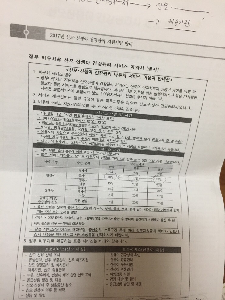 산후도우미 정부바우처 신청!