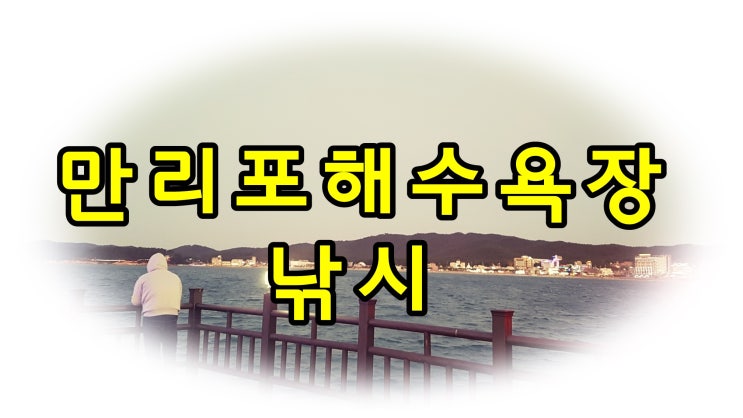 초보 낚시를 위한 만리포해수욕장