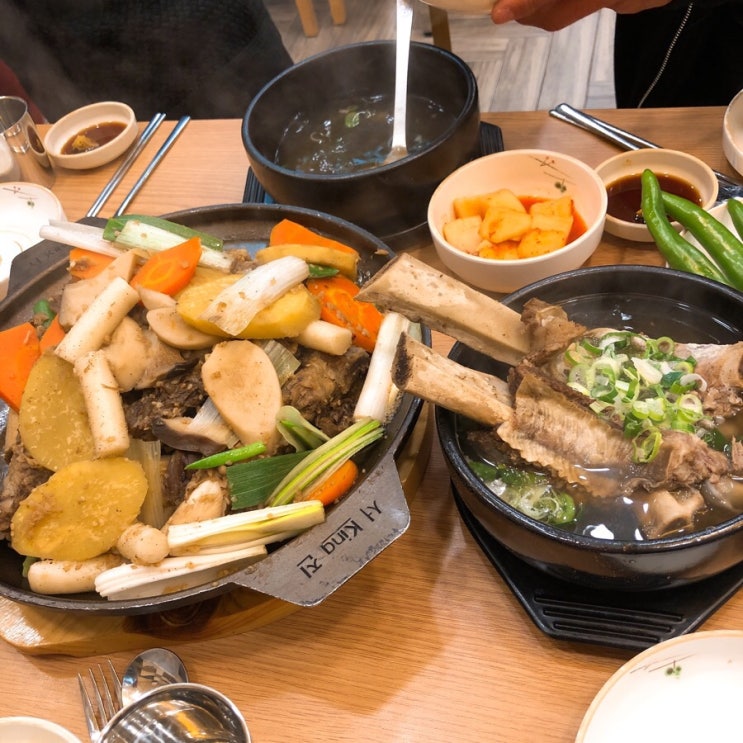 2017.12.04 [주례밥집] 신촌 24시 골프채 갈비탕 . 막국수
