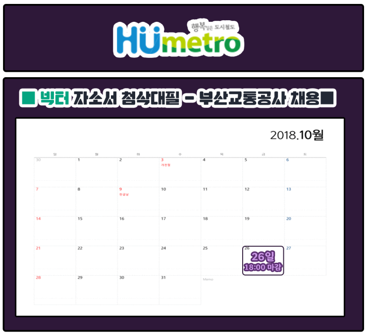 부산교통공사 채용 자소서 쓰기 전 꼭 알아야 할 정보! - 부산교통공사 자소서 항목 및 작성 팁, 인재상 정리