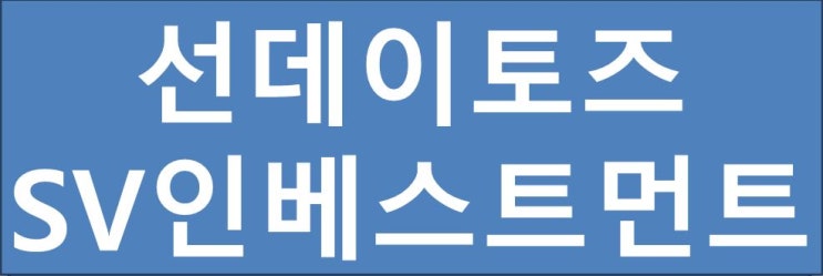 선데이토즈 와 SV인베스트먼트 세력매집가 적용하기 연재-6