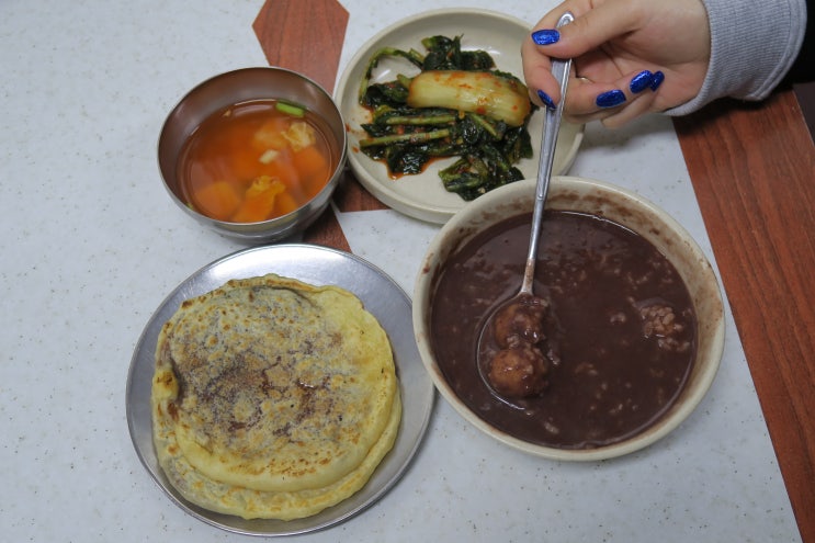 생활의달인 서산 호떡 달인, 충남 서산 동부시장 시장원조호떡 흡입후기 (with 팥죽)
