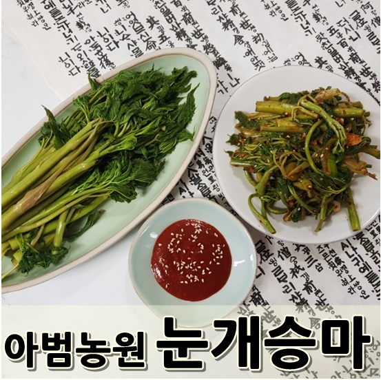 눈개승마효능,눈개승마장아찌,무침 만드는법