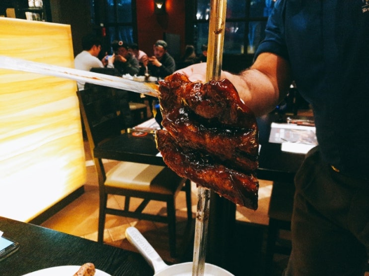 고속 터미널 맛집 텍사스 데 브라질 슈하스코 무한리필 스테이크 무제한 즐길수 있는 곳
