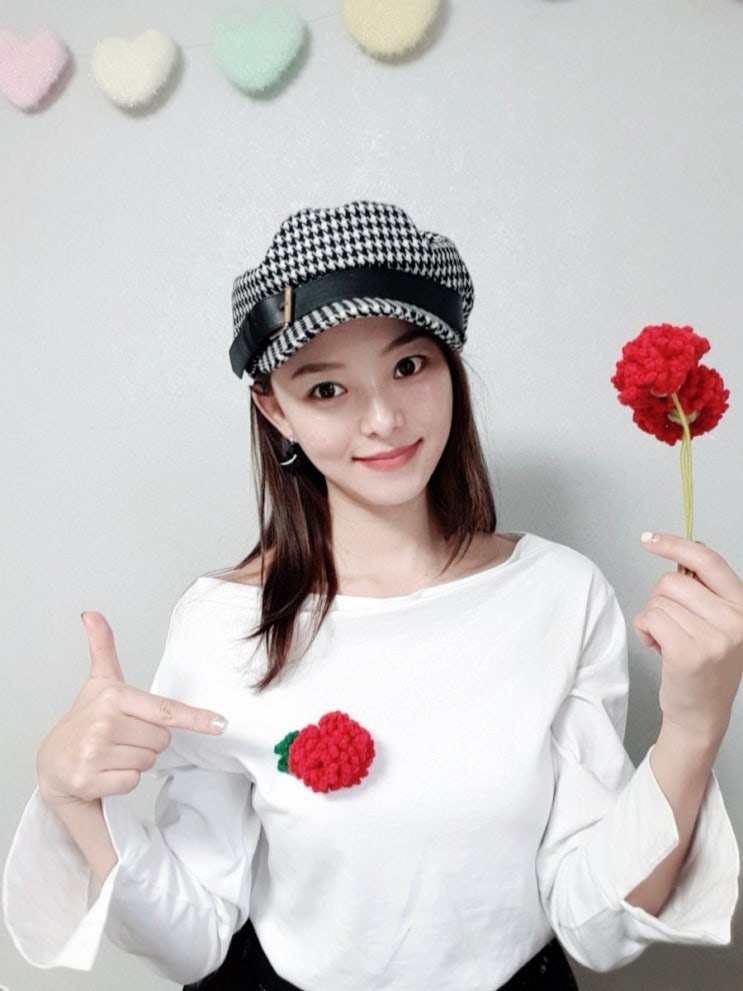 코바늘 카네이션 만들기 : 카네이션 브로치 만들기