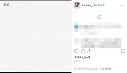 구하라 인스타그램 삭제사진, 구하라 안녕, 구하라 전남친 기사정리글