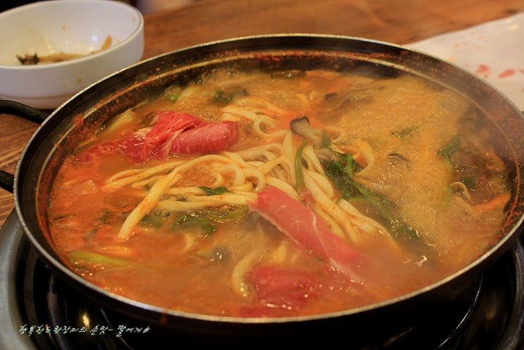 과천 중앙공원 샤브칼국수 집~대가 버섯매운탕칼국수