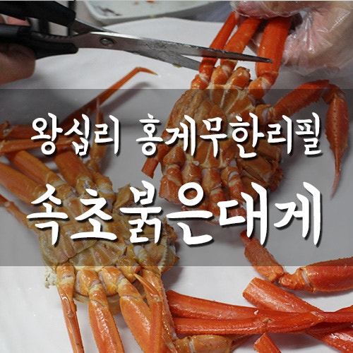 왕십리 홍게무한리필 마음껏 먹었어요! 속초붉은대게 후기
