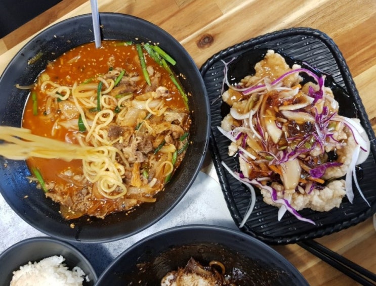 비산동 맛집 육짬뽕 : 산더미짬뽕 +육 짜장면 + 찹쌀탕수육 / 우리동네 맛집