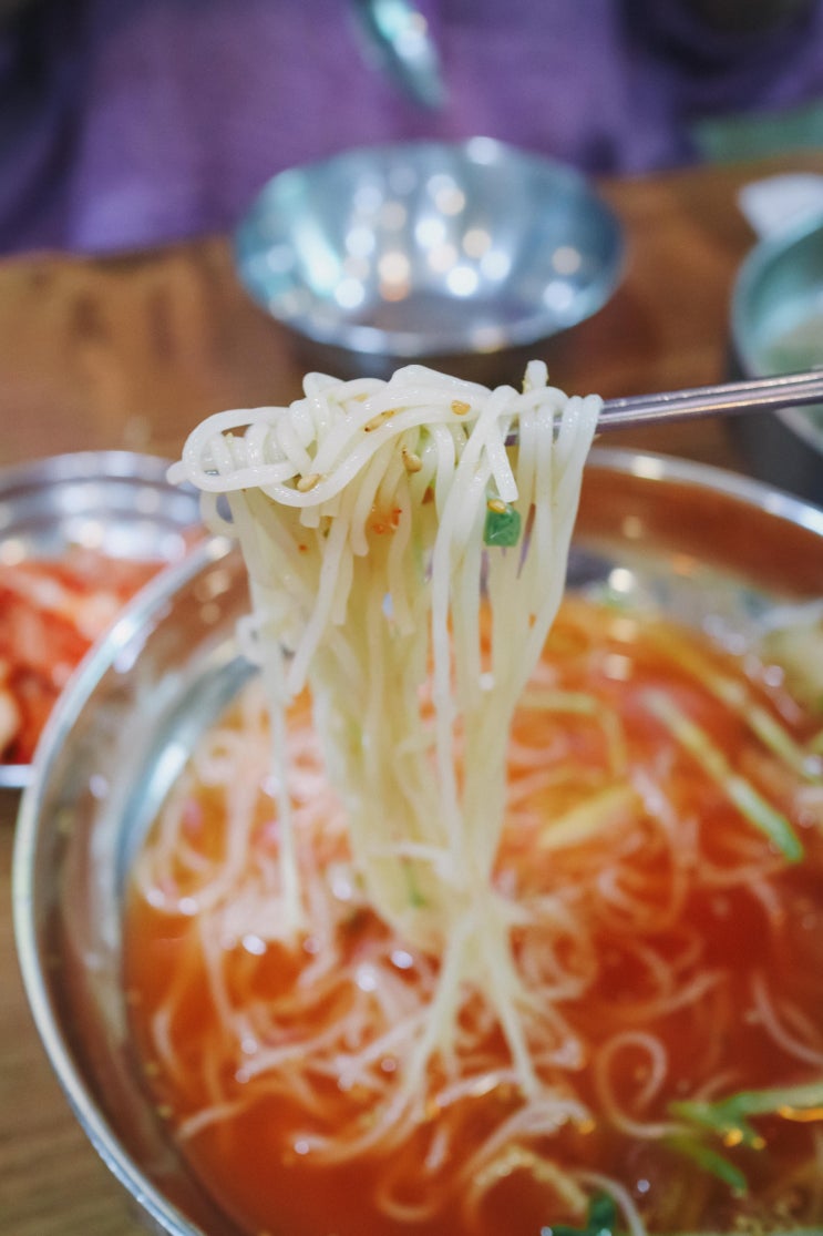 [망리단길,망원동] 망원시장 '홍두깨손칼국수'_냉국수와 손수제비 최고조합