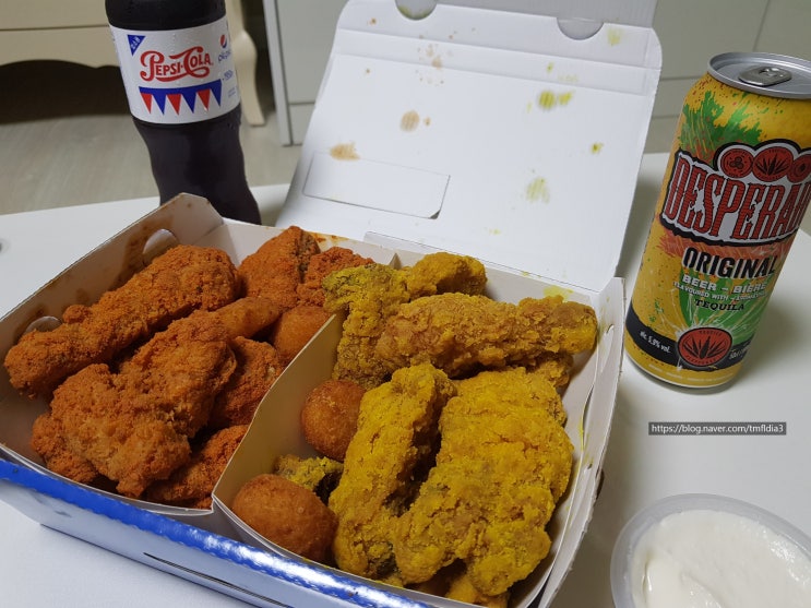[배달음식 후기] 멕시카나 치토스치킨, 콘스프맛치킨/ 엽떡 세트 중국당면 추가해서 먹기 :)