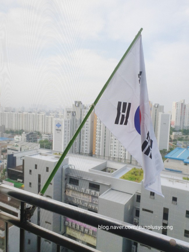 제헌절 태극기를 게양합니다.