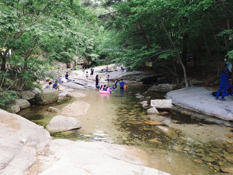 경북 계곡 추천 문경 용추계곡 물놀이 하기 좋아요