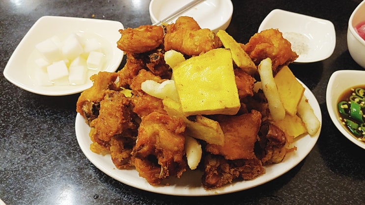 청량리통닭골목 청량리시장맛집 푸짐하네요