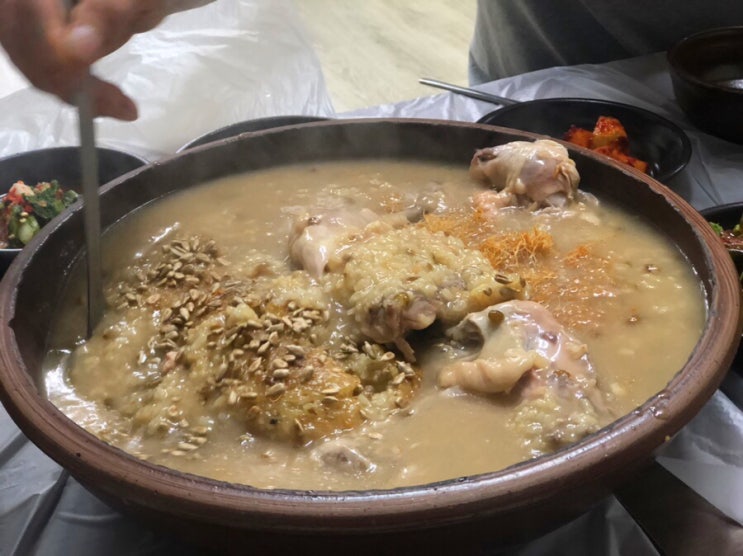 [청송맛집/주왕산맛집]신촌 명궁약수가든 누룽지닭백숙,닭불고기 존맛탱구리