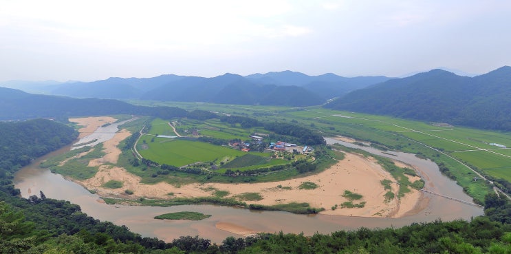 예천 회룡포 전망대에서