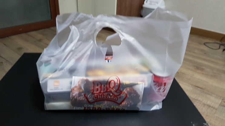 포항 상도동 bbq 황금올리브 후라이드양념반반 주문 역시