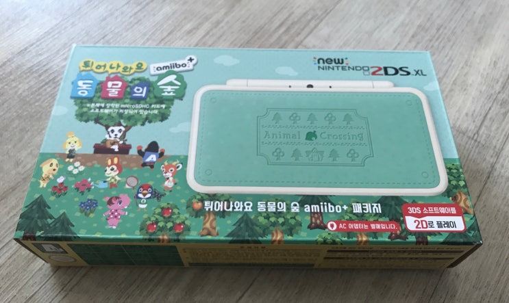 new 닌텐도 2DS XL 튀어나와요 동물의숲 amibo+ 에디션