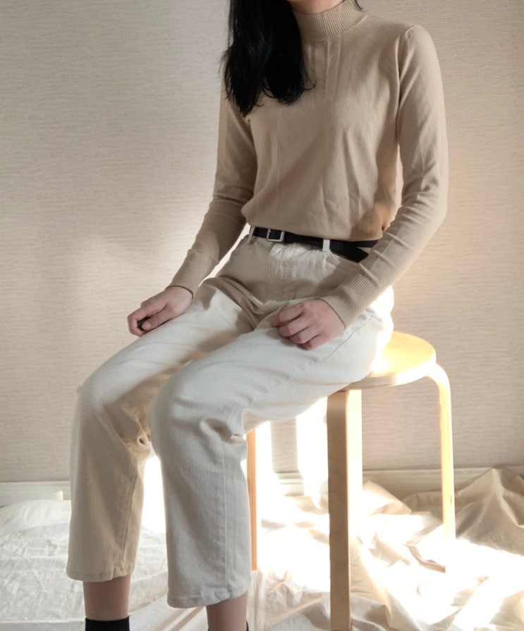육육걸즈 탱탱볼바지 오트밀일자진 캐시반폴라 인생템!