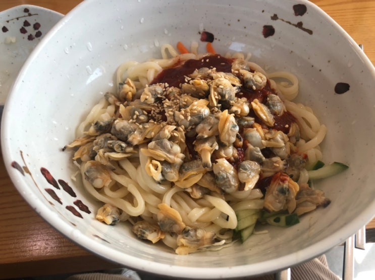 대부도 맛집-와각칼국수 바지락비빔칼국수 짱맛