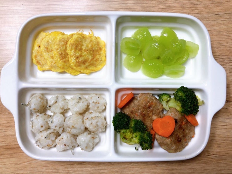 16개월 아기 유아식 / 유아식식단 / 계란만두 / 순두부카레 / 당근채볶음 / 카레우동 / 감자채전