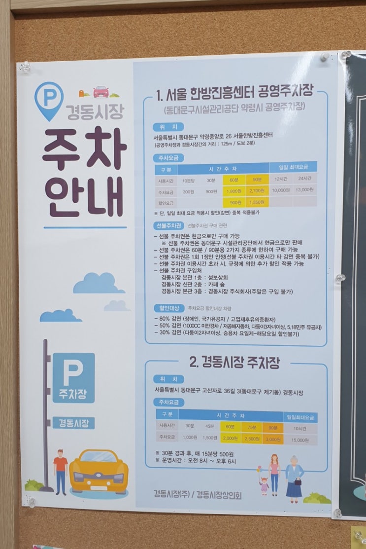 청량리시장 주차장