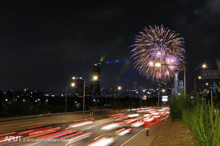191005_서울 세계불꽃축제 이촌 한강공원 강변북로 위쪽 숨은명당