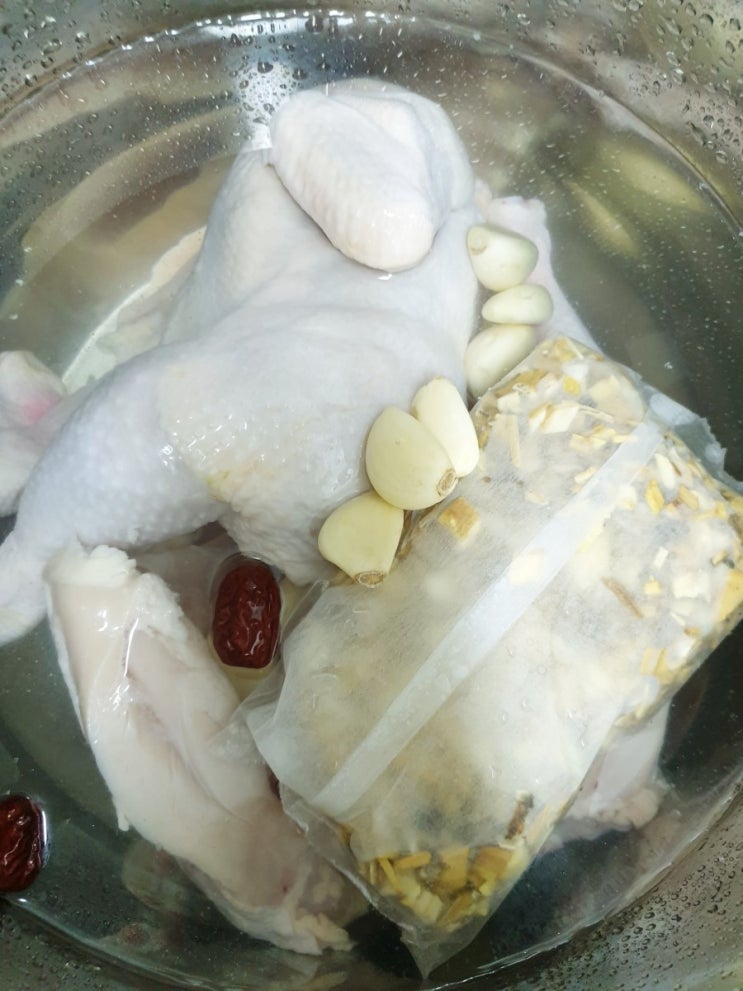 닭백숙 끓이는법 간단하게 집에서 끓여먹고 닭죽까지 마무으리~!