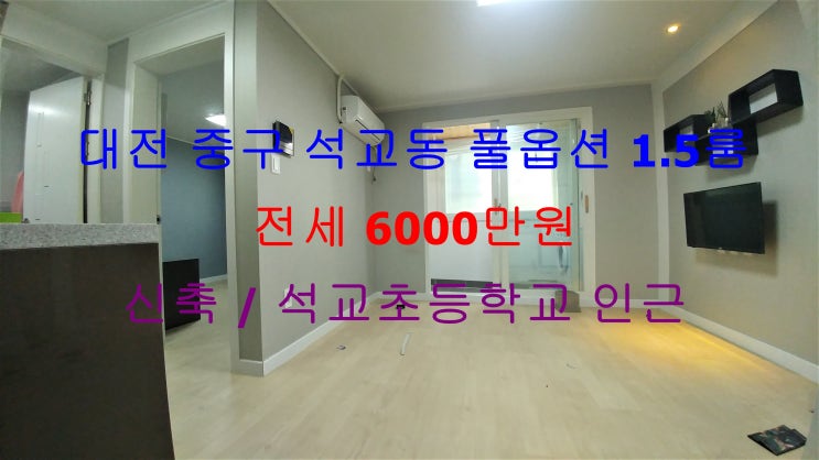 대전 중구 석교동 석교초 인근에 있는 신축 !! 구조 이쁘게 나온 풀옵션 1.5룸 (투룸식 원룸, 미니 투룸) 완전 저렴한 전세 매물입니다 ^^ 대전 중구 석교동 석교초 인근에 있는 신축 !! 구조 이쁘게 나온 풀옵션 1.5룸 (투룸식 원룸, 미니 투룸) 완전 저렴한 전세 매물입니다 ^^