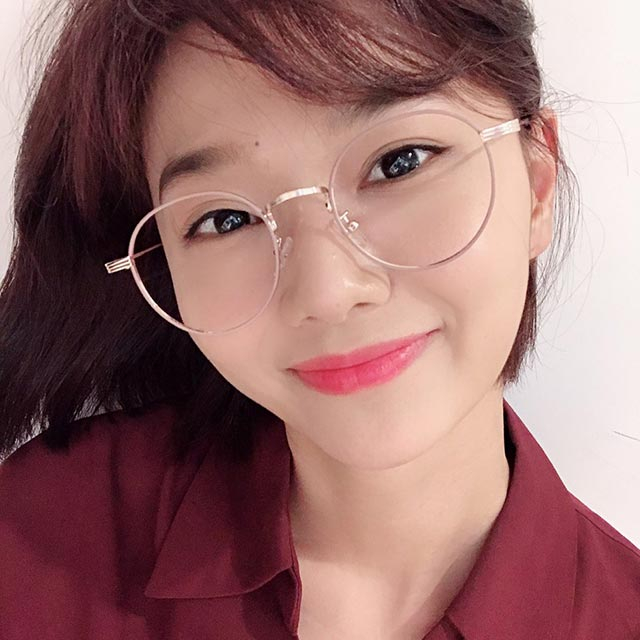 (바이원아이즈) 선미 제니 아이유 천우희 박성광 안경 디자인 라섹 라식 시력보호 메탈 동그란블루라이트 차단 안경테 가격정보