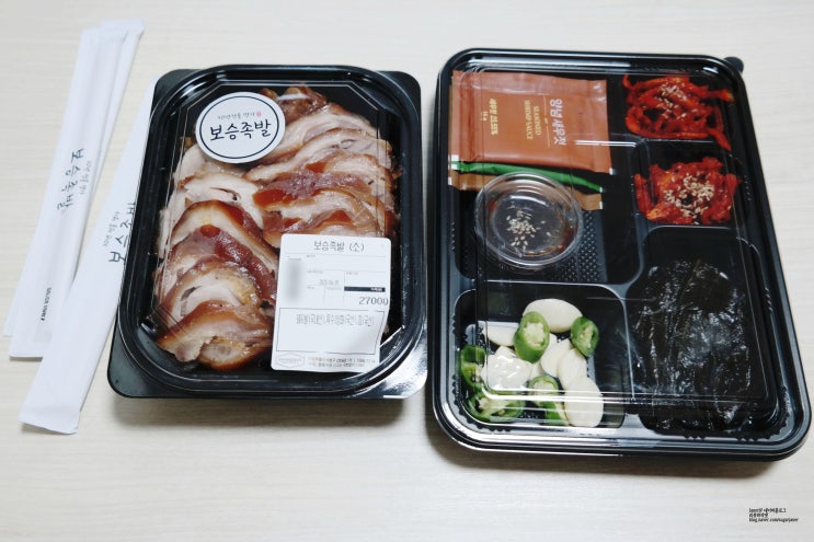 촉촉한 보승족발 신세계백화점 강남점에서 포장
