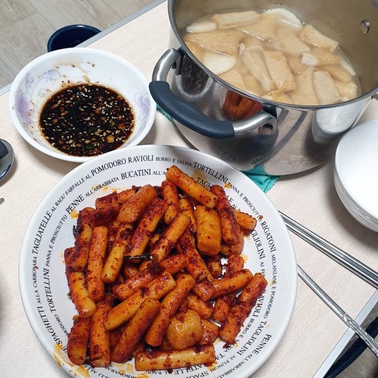 기름떡볶이, 오뎅탕 만들기
