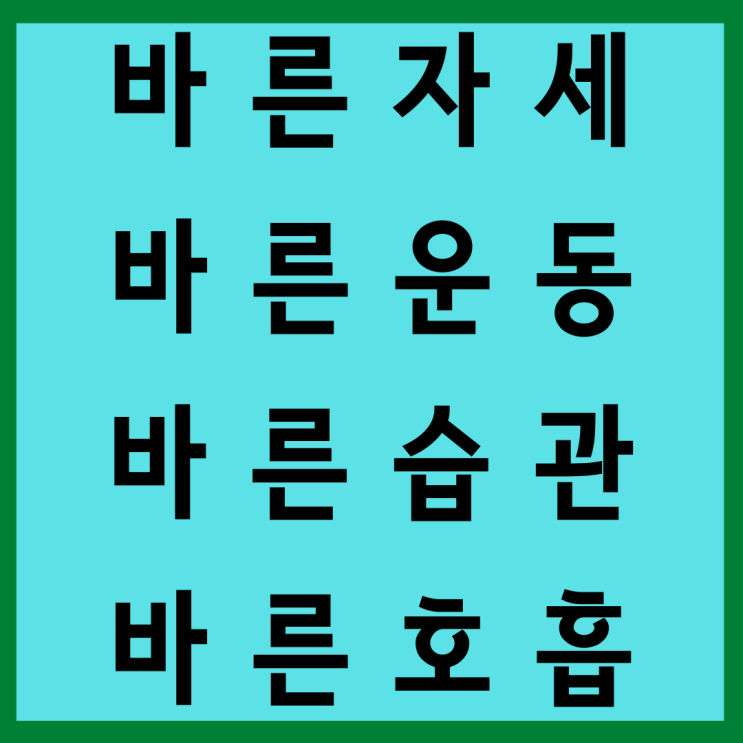체형교정센터 대전밸런스핏에서 알려드리는 몸과 마음 면역력 PT