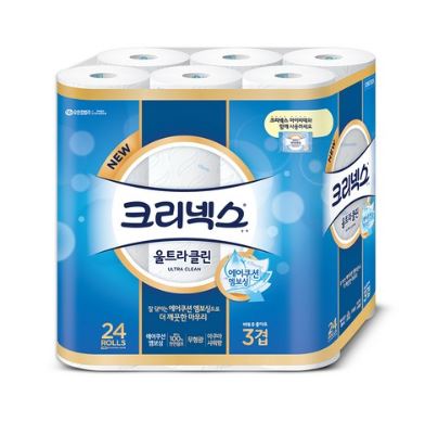 [착한가격]  크리넥스 울트라클린 3겹 천연펄프 화장지 33m