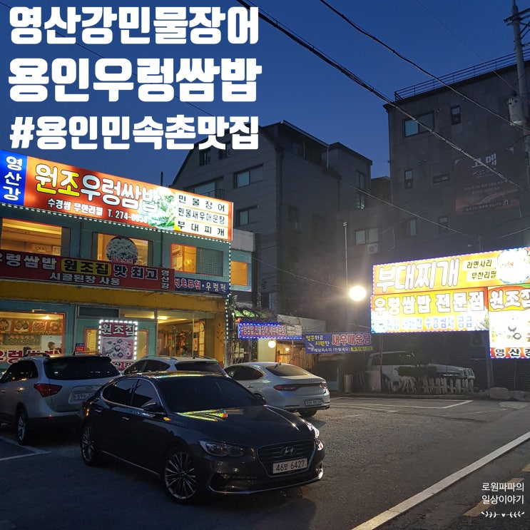 용인 우렁쌈밥은 영산강민물장어입니다