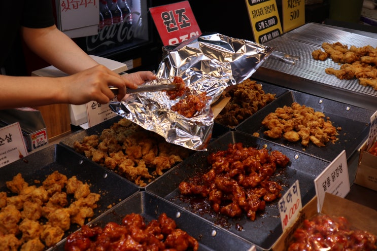 망원시장맛집 망원닭강정 , 맛별로 다양하게 맛보는 닭강정