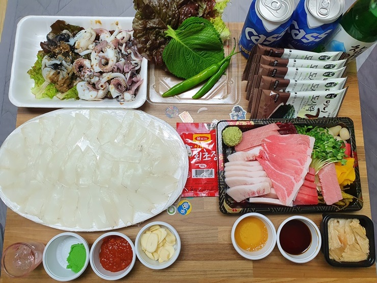 [아빠 맛집] 첨단2지구 오산조은참치, 서해수산 회포장! 참치+갑오징어+넷플릭스