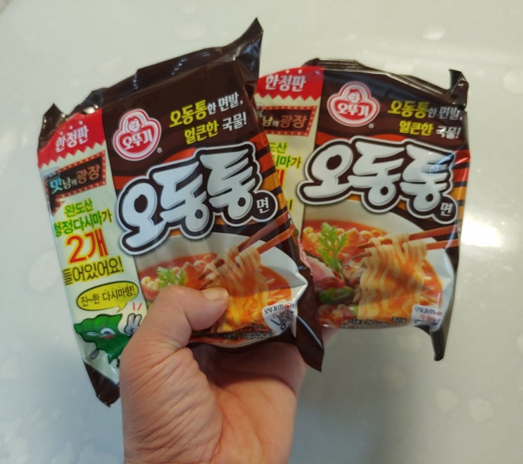 오뚜기 오동통면 한정판 긴급수배 후기(+다시마 2개)
