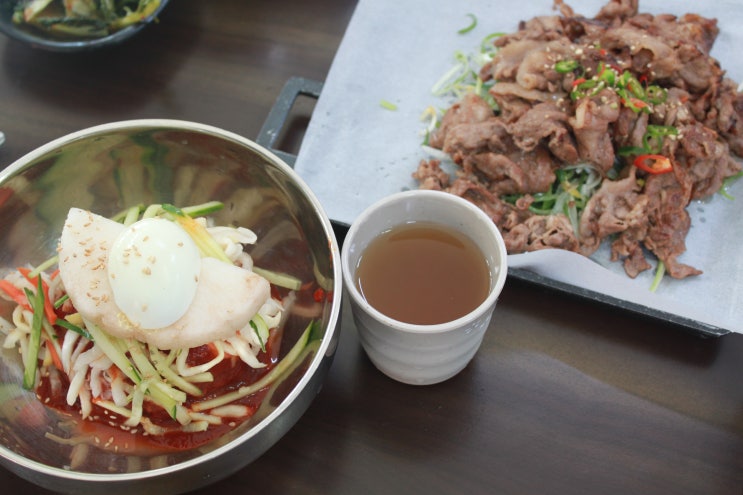 인천화평동냉면과 즉석불고기 콜라보 환상