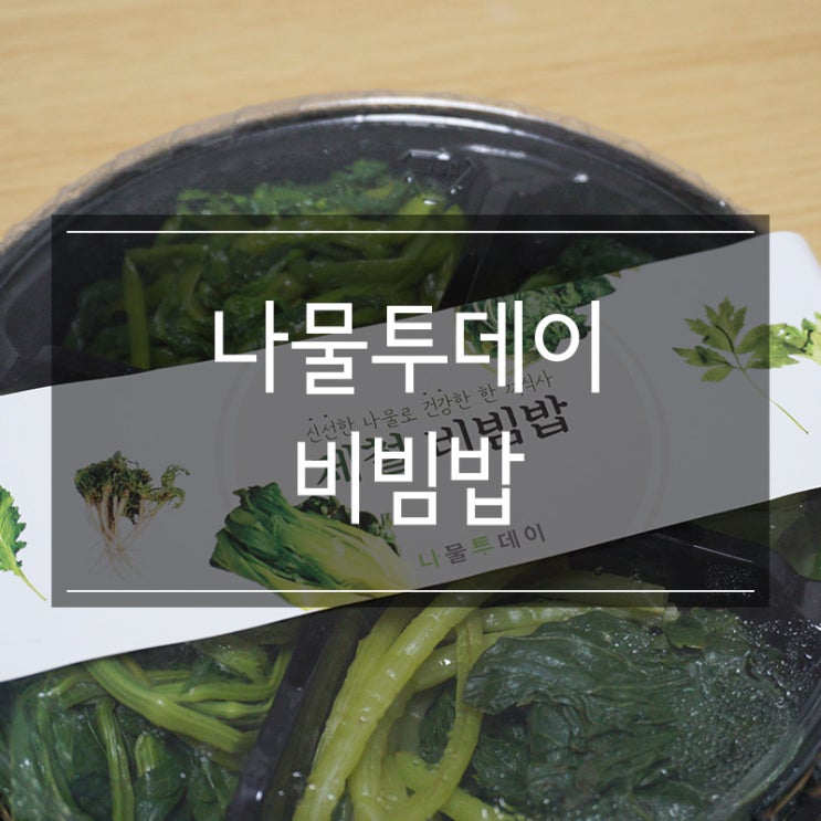 집반찬 <나물투데이> 제철음식 나물비빔밥 만들기 자취생요리 추천