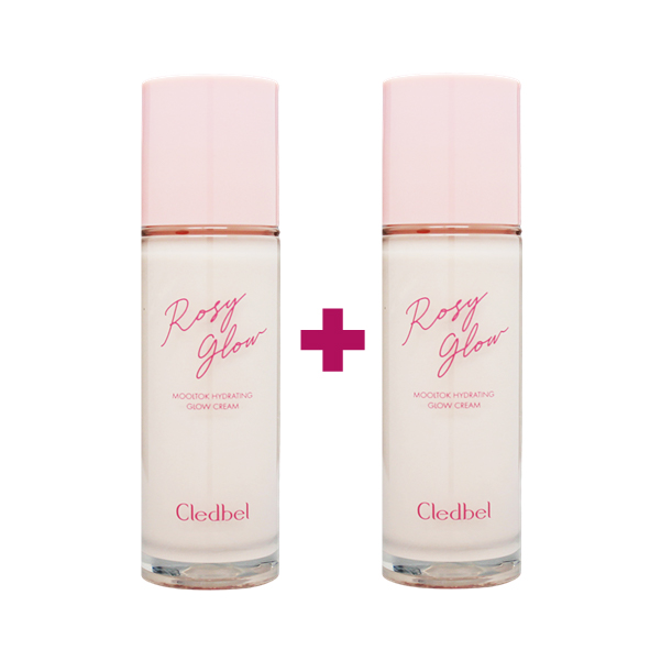 자연스러운 장미빛 물광 피부 광채 끌레드벨물톡크림 로지 글로우 UV 30ml 1+1