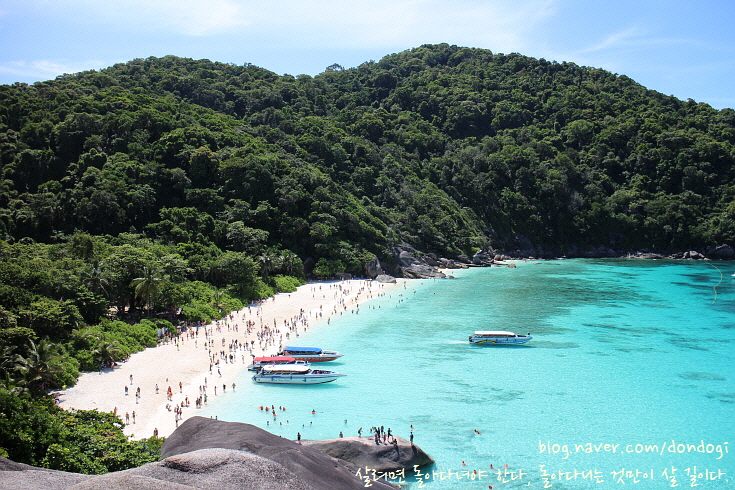 [카오락] 시밀란 군도(Similan Islands) 2 - 8번 시밀란 섬의 도널드덕 베이, 세일 록(Sail Rock)