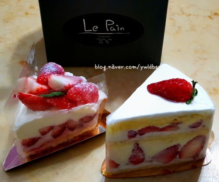 [잠실/송리단길 맛집] 재료를 아끼지 않은 진솔된 맛집 '르빵(Le Pain)' 베이커리에 다녀왔어요 ღ'ᴗ'ღ - 통딸기 생크림케익 & 딸기치즈타르트 솔직 리뷰