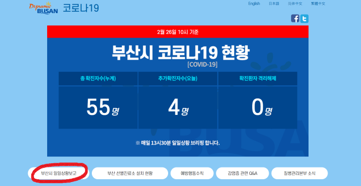 부산 코로나 확진자 수 확진자 동선 알아보기!(부산시청 홈페이지에서)