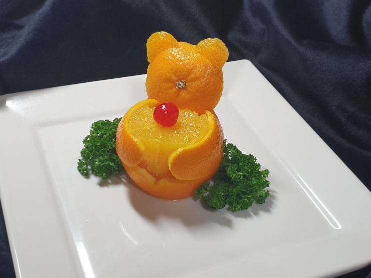 [김기호의 푸드카빙데코레이션] 오렌지 곰돌이 만들기 ~
