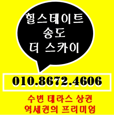 힐스테이트 송도 더스카이 / 스카이 애비뉴 상가 모두가 주목했다.