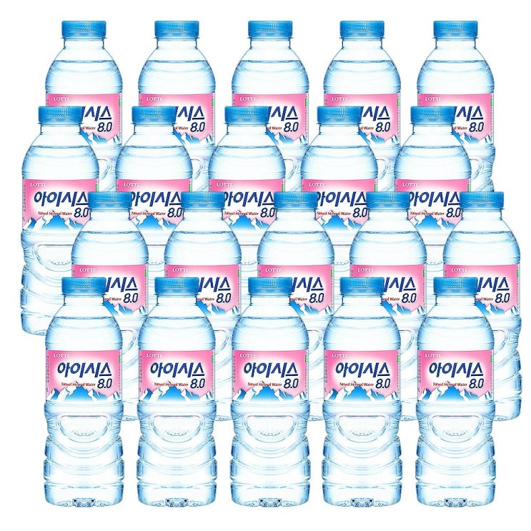 롯데칠성음료 아이시스8.0 300ml-20 생수 음료수 미네랄워터, 20개, 300ml