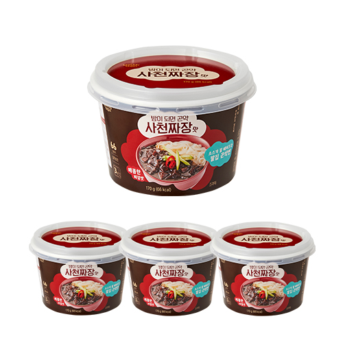 그로서리서울 밤이되면 곤약면 사천짜장맛 170g 4개