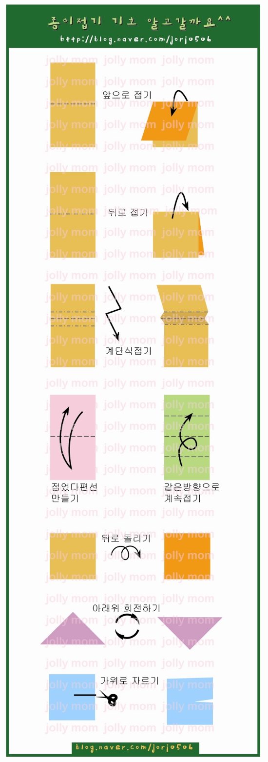 종이접기 기호 : 네이버 블로그